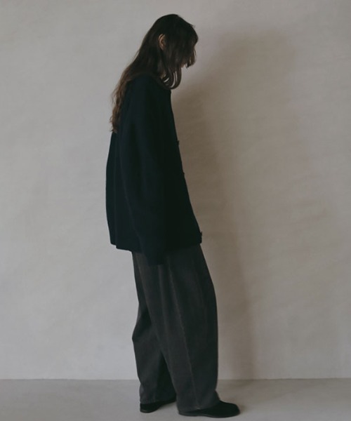 ミドルゲージVネックニットカーディガン（カーディガン/ボレロ