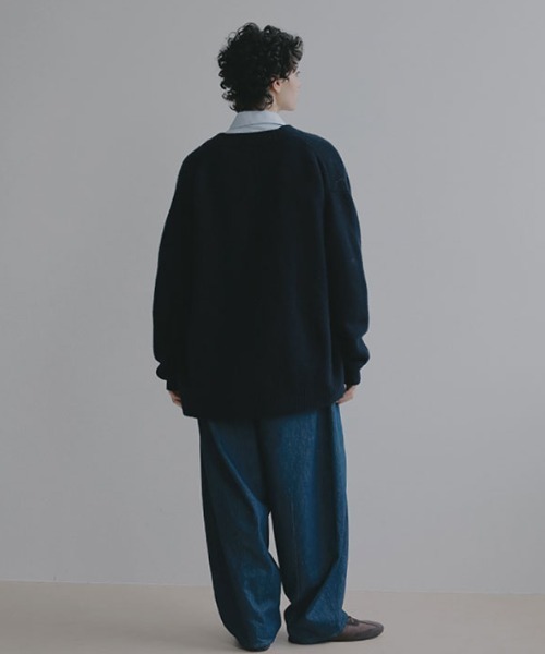 ミドルゲージVネックニットカーディガン（カーディガン/ボレロ