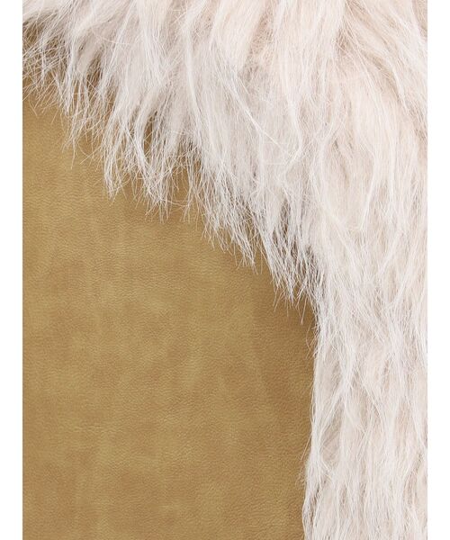 EVRIS(エヴリス)の「フェイクファームートンロングコート(ムートンコート・レディース・ブラック/ベージュ・FREE)」の3枚目の写真
