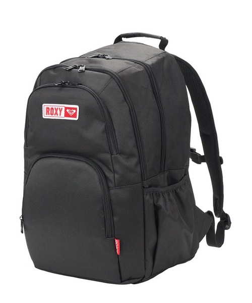 ROXY（ロキシー）の「ROXY/ロキシー バックパック GO OUT PLUS [A4対応]マルチポケット・ミラー付き RBG254302（バックパック/リュック・レディース・ブラック×レッド/ブラック・FREE）」の2枚目の写真