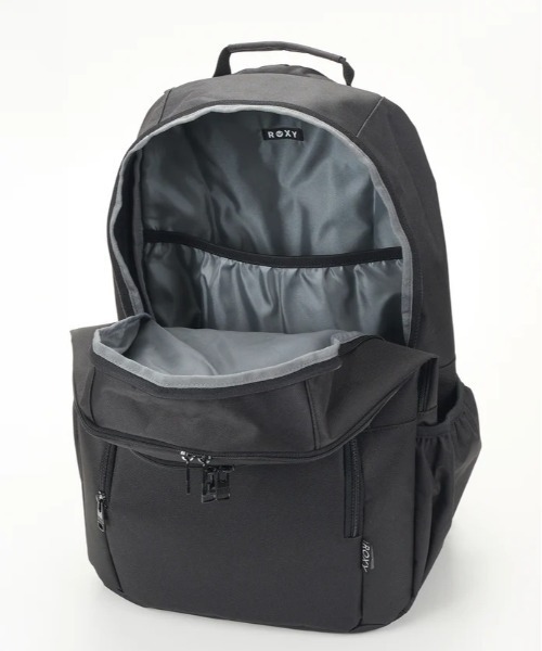 ROXY（ロキシー）の「ROXY/ロキシー バックパック GO OUT PLUS [A4対応]マルチポケット・ミラー付き RBG254302（バックパック/リュック・レディース・ブラック×レッド/ブラック・FREE）」の8枚目の写真