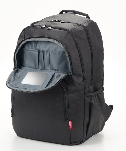 ROXY（ロキシー）の「ROXY/ロキシー バックパック GO OUT PLUS [A4対応]マルチポケット・ミラー付き RBG254302（バックパック/リュック・レディース・ブラック×レッド/ブラック・FREE）」の12枚目の写真