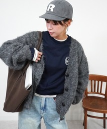 【軽やかに羽織れる】イエティシャギーVネックカーディガン