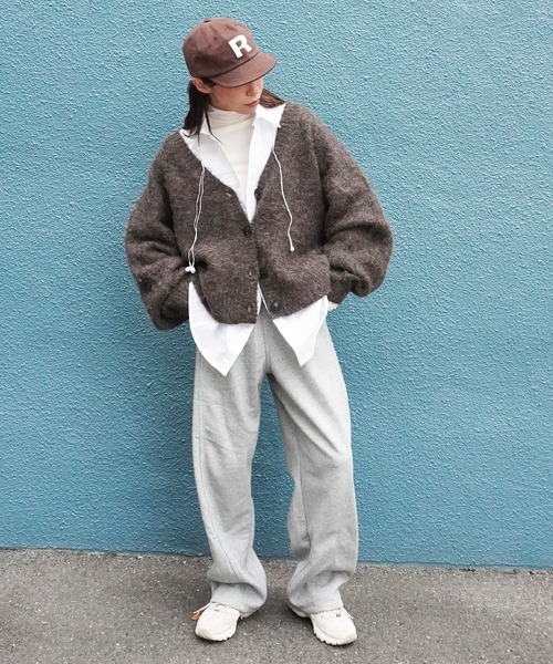 gossara（ゴサラ）の「イエティシャギーVネックCD（カーディガン/ボレロ・レディース・ブラウン/チャコール・FREE）」の7枚目の写真