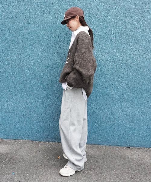 gossara（ゴサラ）の「イエティシャギーVネックCD（カーディガン/ボレロ・レディース・ブラウン/チャコール・FREE）」の8枚目の写真