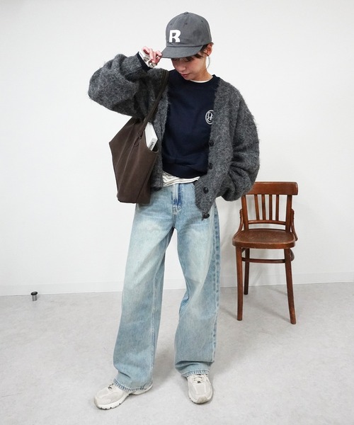 gossara（ゴサラ）の「イエティシャギーVネックCD（カーディガン/ボレロ・レディース・ブラウン/チャコール・FREE）」の11枚目の写真