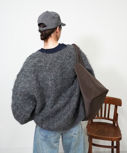 gossara（ゴサラ）の「イエティシャギーVネックCD（カーディガン/ボレロ・レディース・ブラウン/チャコール・FREE）」の13枚目の写真