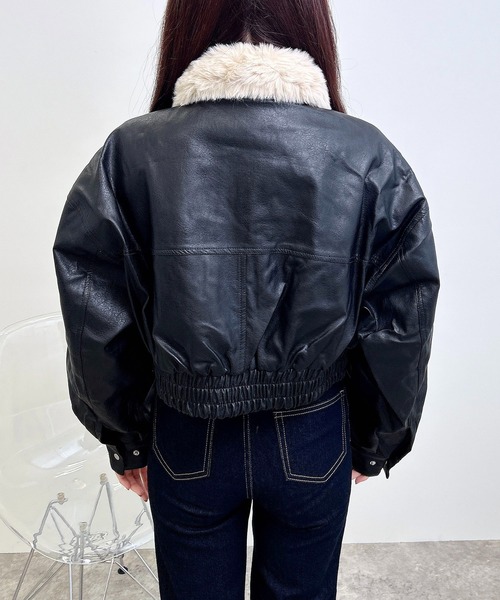 完売品 22AW✨ウィムガゼット エコファーショートコート ブルゾン