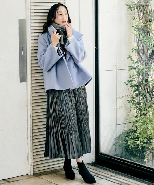 着回しが効く／オンオフアウター】ウールショートコート（その他