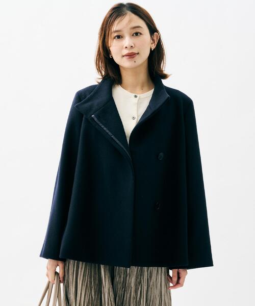 アンタイトル（UNTITLED）/【着回しが効く／オンオフアウター】ウールショートコート セール】【着回しが効く／オンオフアウター】ウールショートコート