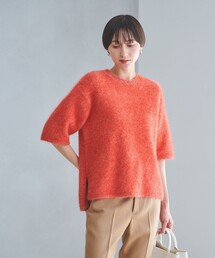 UNITED ARROWS（ユナイテッドアローズ）の「フォックスカシミヤ ハーフスリーブ Tニット（ニット/セーター・レディース）」