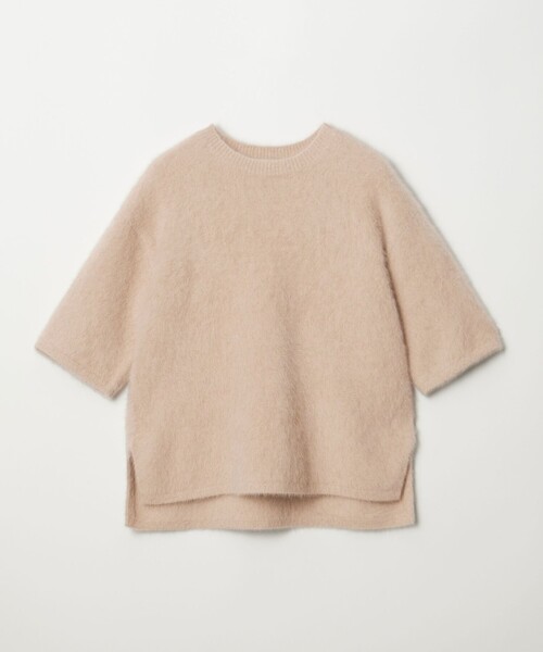 UNITED ARROWS（ユナイテッドアローズ）の「フォックスカシミヤ ハーフスリーブ Tニット（ニット/セーター・レディース・ダークグレー/ベージュ/その他5・FREE）」の16枚目の写真