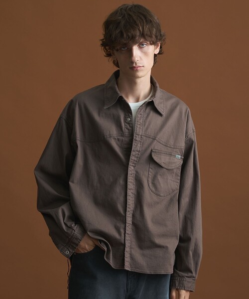 PUBLIC TOKYO（パブリックトウキョウ）の「【SHIOTA×PUBLIC TOKYO】 ウエスタンシャツ（シャツ/ブラウス・メンズ・ダークブラウン/ダークネイビー・1/2）」の12枚目の写真