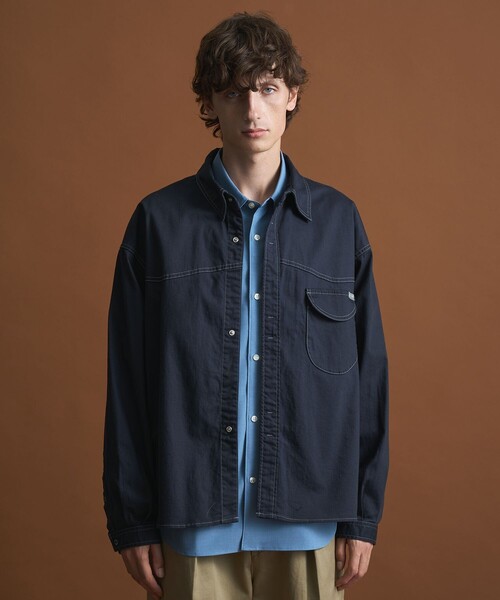 PUBLIC TOKYO（パブリックトウキョウ）の「【SHIOTA×PUBLIC TOKYO】 ウエスタンシャツ（シャツ/ブラウス・メンズ・ダークブラウン/ダークネイビー・1/2）」の14枚目の写真