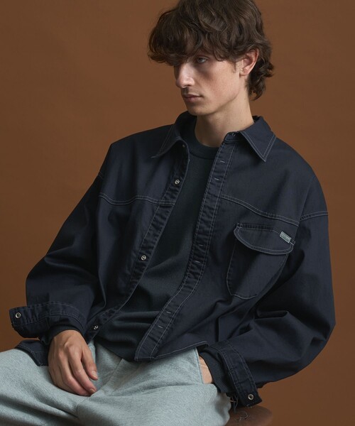 PUBLIC TOKYO（パブリックトウキョウ）の「【SHIOTA×PUBLIC TOKYO】 ウエスタンシャツ（シャツ/ブラウス・メンズ・ダークブラウン/ダークネイビー・1/2）」の22枚目の写真