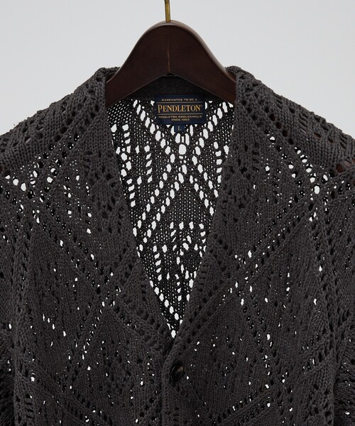PENDLETON(ペンドルトン)の「【PENDLETON/ペンドルトン】Lace Stitch Cardigan/カーディガン/ユニセックス【WEB限定】(カーディガン/ボレロ・メンズ・ブラウン/チャコールグレー・M/L)」の16枚目の写真