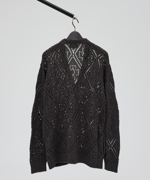 PENDLETON(ペンドルトン)の「【PENDLETON/ペンドルトン】Lace Stitch Cardigan/カーディガン/ユニセックス【WEB限定】(カーディガン/ボレロ・メンズ・ブラウン/チャコールグレー・M/L)」の4枚目の写真