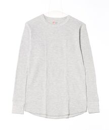 HANES（ヘインズ）の「【HANES/ヘインズ】BEEFY サーマル クルーネック ロングスリーブ Tシャツ HM4-Q501（Tシャツ/カットソー・レディース）」