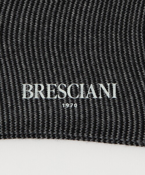 Bresciani（ブレシアニ）の「BRESCIANI ウールナイロン ボーダーソックス（ソックス/靴下・メンズ・ブラウン系その他/ブラック系その他/ブルー系その他・FREE）」の7枚目の写真