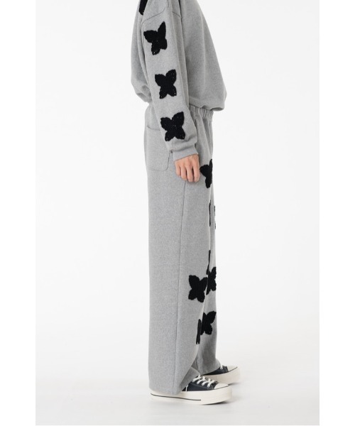 DISCOVERED（ディスカバード）の「BUTTERFLY CROCHET SWEAT PANTS（スウェットパンツ・メンズ・グレー/ブラック・SMALL/LARGE）」の10枚目の写真