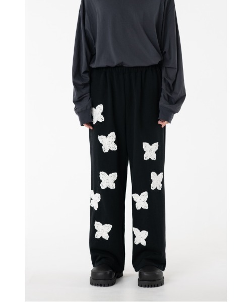 DISCOVERED（ディスカバード）の「BUTTERFLY CROCHET SWEAT PANTS（スウェットパンツ・メンズ・グレー/ブラック・SMALL/LARGE）」の12枚目の写真