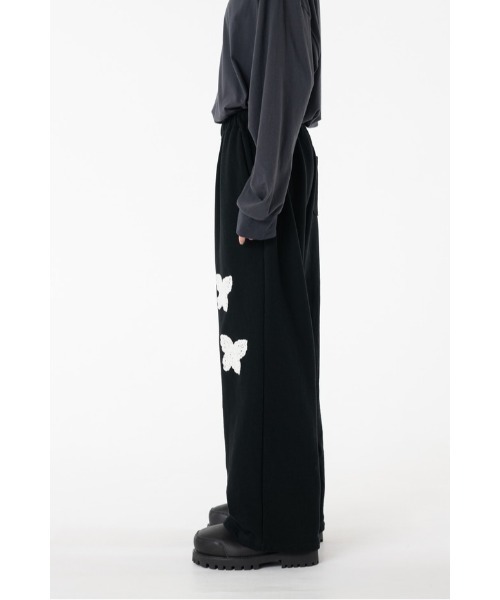 DISCOVERED（ディスカバード）の「BUTTERFLY CROCHET SWEAT PANTS（スウェットパンツ・メンズ・グレー/ブラック・SMALL/LARGE）」の13枚目の写真