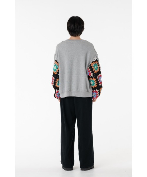 DISCOVERED（ディスカバード）の「BUTTERFLY CROCHET SWEAT PANTS（スウェットパンツ・メンズ・グレー/ブラック・SMALL/LARGE）」の18枚目の写真