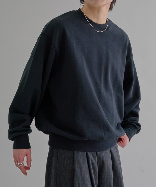 epnok（エプノック）の「ヘビーウェイトベーシックルーズスウェット（スウェット・メンズ・杢グレー/ブラック・SMALL/MEDIUM/LARGE）」の8枚目の写真