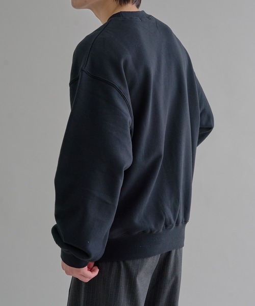 epnok（エプノック）の「ヘビーウェイトベーシックルーズスウェット（スウェット・メンズ・杢グレー/ブラック・SMALL/MEDIUM/LARGE）」の10枚目の写真