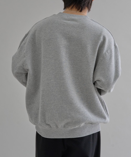 epnok（エプノック）の「ヘビーウェイトベーシックルーズスウェット（スウェット・メンズ・杢グレー/ブラック・SMALL/MEDIUM/LARGE）」の14枚目の写真