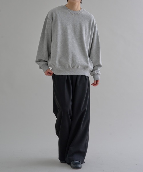 epnok（エプノック）の「ヘビーウェイトベーシックルーズスウェット（スウェット・メンズ・杢グレー/ブラック・SMALL/MEDIUM/LARGE）」の17枚目の写真