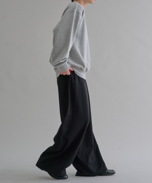 epnok（エプノック）の「ヘビーウェイトベーシックルーズスウェット（スウェット・メンズ・杢グレー/ブラック・SMALL/MEDIUM/LARGE）」の20枚目の写真