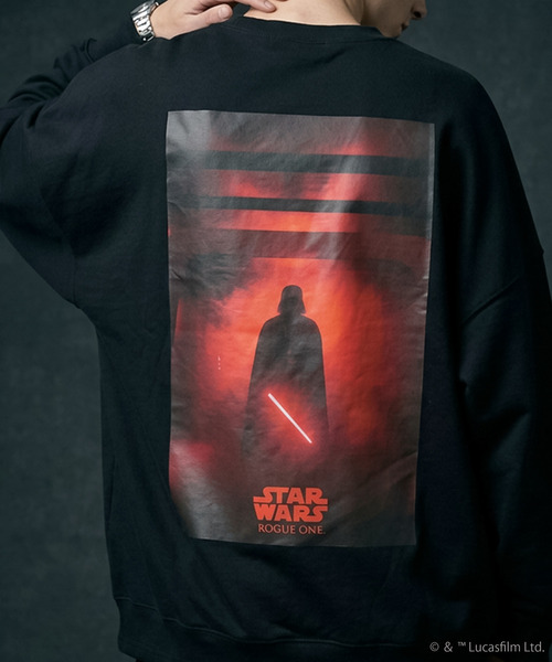 STAR WARS(スターウォーズ)の「スター・ウォーズ ローグワン ロングTシャツ ダースベイダー Rogue One: A Star Wars Story ロンT(Tシャツ/カットソー・メンズ・オフホワイト/ブラック・M/L)」の2枚目の写真