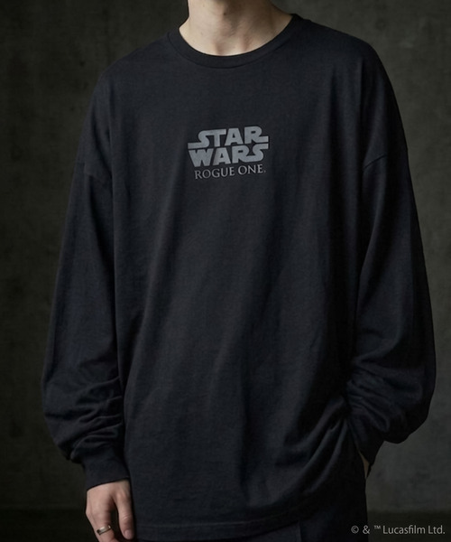 STAR WARS(スターウォーズ)の「スター・ウォーズ ローグワン ロングTシャツ ダースベイダー Rogue One: A Star Wars Story ロンT(Tシャツ/カットソー・メンズ・オフホワイト/ブラック・M/L)」の10枚目の写真