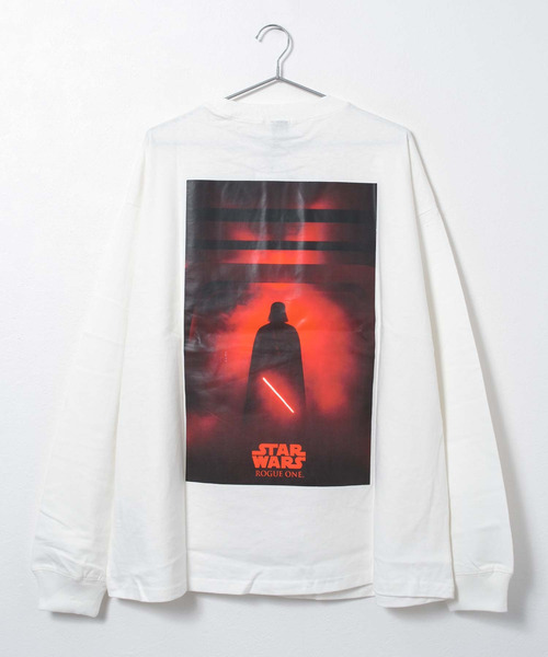 STAR WARS(スターウォーズ)の「スター・ウォーズ ローグワン ロングTシャツ ダースベイダー Rogue One: A Star Wars Story ロンT(Tシャツ/カットソー・メンズ・オフホワイト/ブラック・M/L)」の7枚目の写真