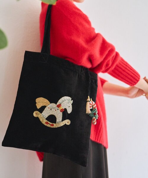 BEARDSLEY（ビアズリー）の「旧《CITRUS》木馬刺繍トートバッグ