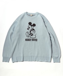 Disney(ディズニー)キャラクタージャガードニットセーター メンズ レディース ユニセックス/ミッキーマウス