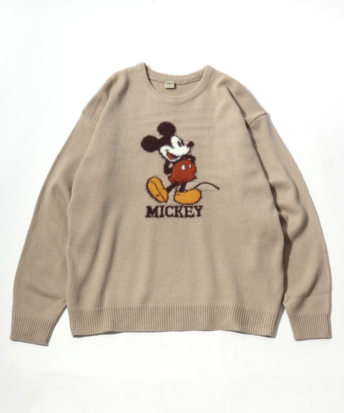 セール】Disney（ディズニー）キャラクタージャガードニットセーター