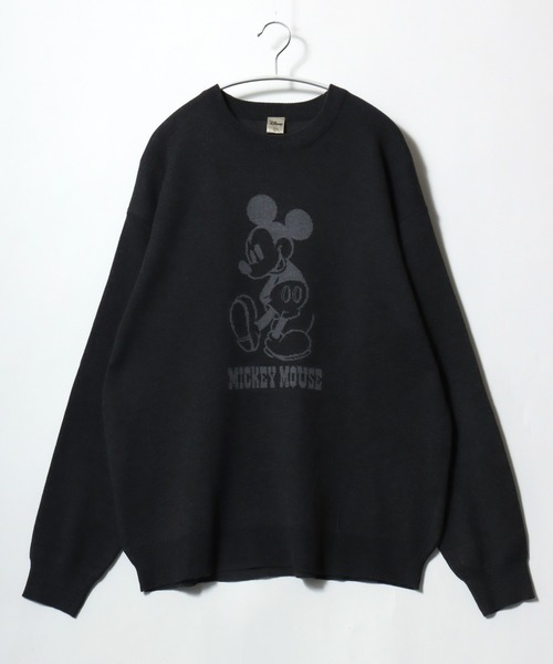 セール】Disney（ディズニー）キャラクタージャガードニットセーター