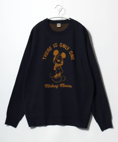 セール】Disney（ディズニー）キャラクタージャガードニットセーター