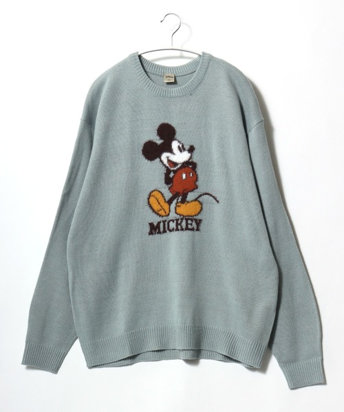 Disney(ディズニー)の「Disney(ディズニー)キャラクタージャガードニットセーター メンズ レディース ユニセックス/ミッキーマウス(ニット/セーター・レディース・スミクロ/ネイビー/サックスブルー系2/アイボリー/サックスブルー/グレイッシュベージュ/オフホワイト/ネイビー系2・M/L/LL)」の17枚目の写真