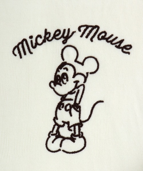 Disney(ディズニー)の「Disney(ディズニー)キャラクタージャガードニットセーター メンズ レディース ユニセックス/ミッキーマウス(ニット/セーター・レディース・スミクロ/ネイビー/サックスブルー系2/アイボリー/サックスブルー/グレイッシュベージュ/オフホワイト/ネイビー系2・M/L/LL)」の13枚目の写真