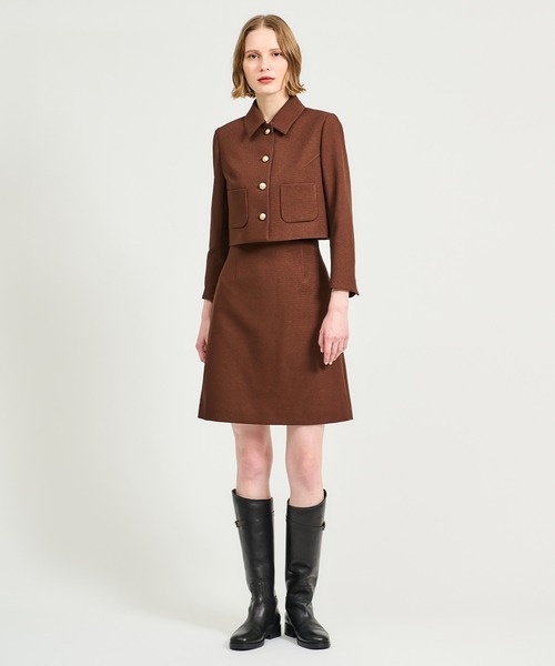 ESTNATION（エストネーション）の「ESTNATION / Aラインミニスカート（スカート・レディース・ブラック/ブラウン・36/38）」の10枚目の写真