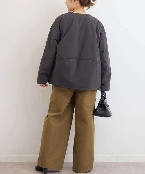 【新品】パフィーノーカラーサイドジップブルゾン パフィーノーカラーサイドジップブルゾン（その他アウター）｜JOURNAL