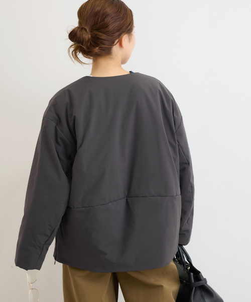 パフィーノーカラーサイドジップブルゾン（その他アウター）｜JOURNAL