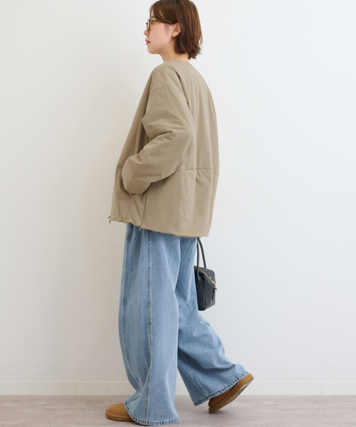 パフィーノーカラーサイドジップブルゾン（その他アウター）｜JOURNAL