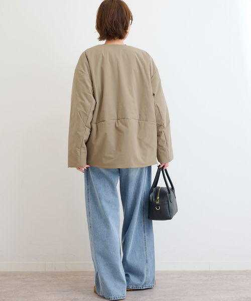 パフィーノーカラーサイドジップブルゾン（その他アウター）｜JOURNAL