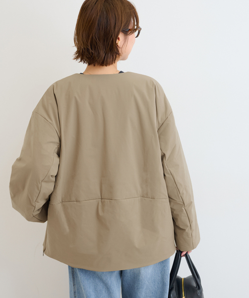 パフィーノーカラーサイドジップブルゾン（その他アウター）｜JOURNAL