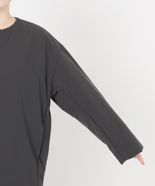 パフィーノーカラーサイドジップブル　ブラック　ジャーナルスタンダードレリューム パフィーノーカラーサイドジップブルゾン｜ジャーナルスタンダード