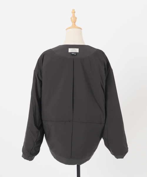 パフィーノーカラーサイドジップブル　ブラック　ジャーナルスタンダードレリューム パフィーノーカラーサイドジップブルゾン（その他アウター）｜JOURNAL